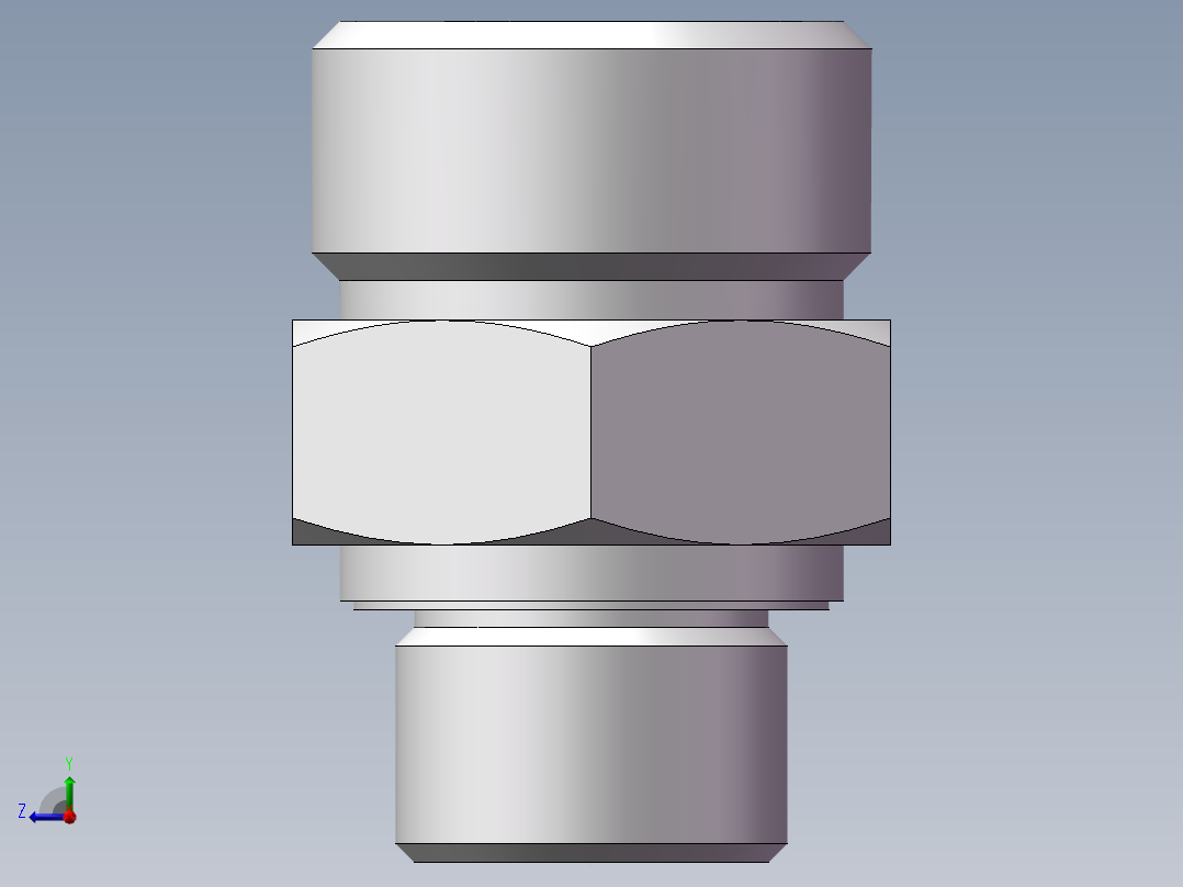 英制管螺纹ED密封、1DB-30-08WD非标右视图