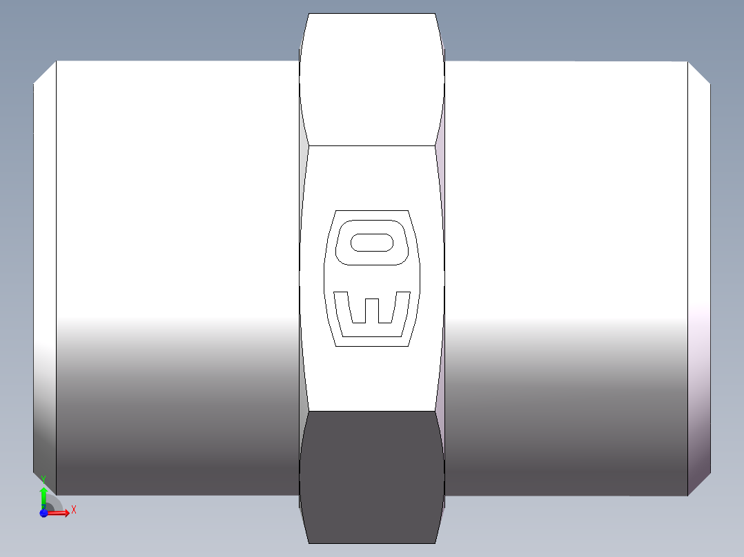 直通接头-G、1C-18前视图