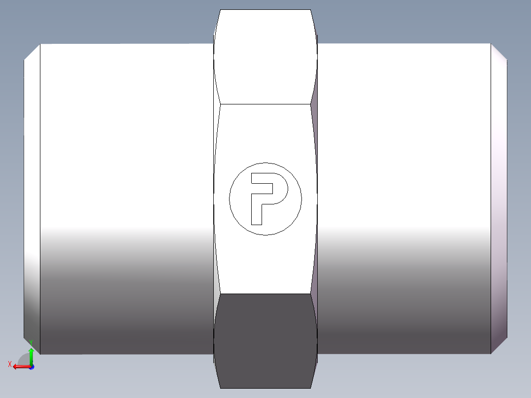 直通接头-G、1C-18后视图