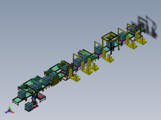 整平缠绕扫码称重包装线