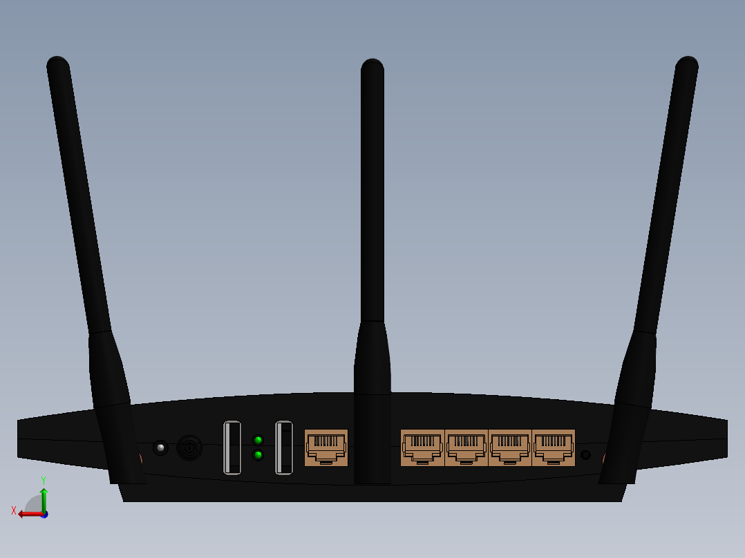 网络设备(30)后视图