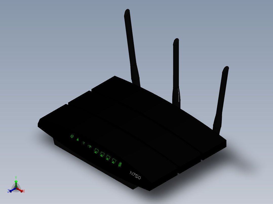 网络设备(30)正等轴测图