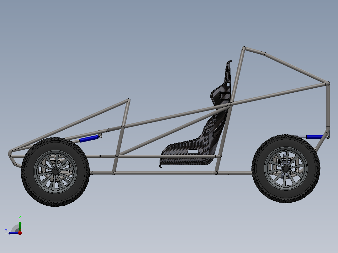 卡丁车 钢管车(86)右视图