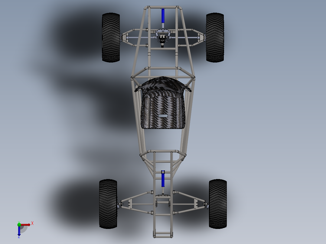 卡丁车 钢管车(86)俯视图