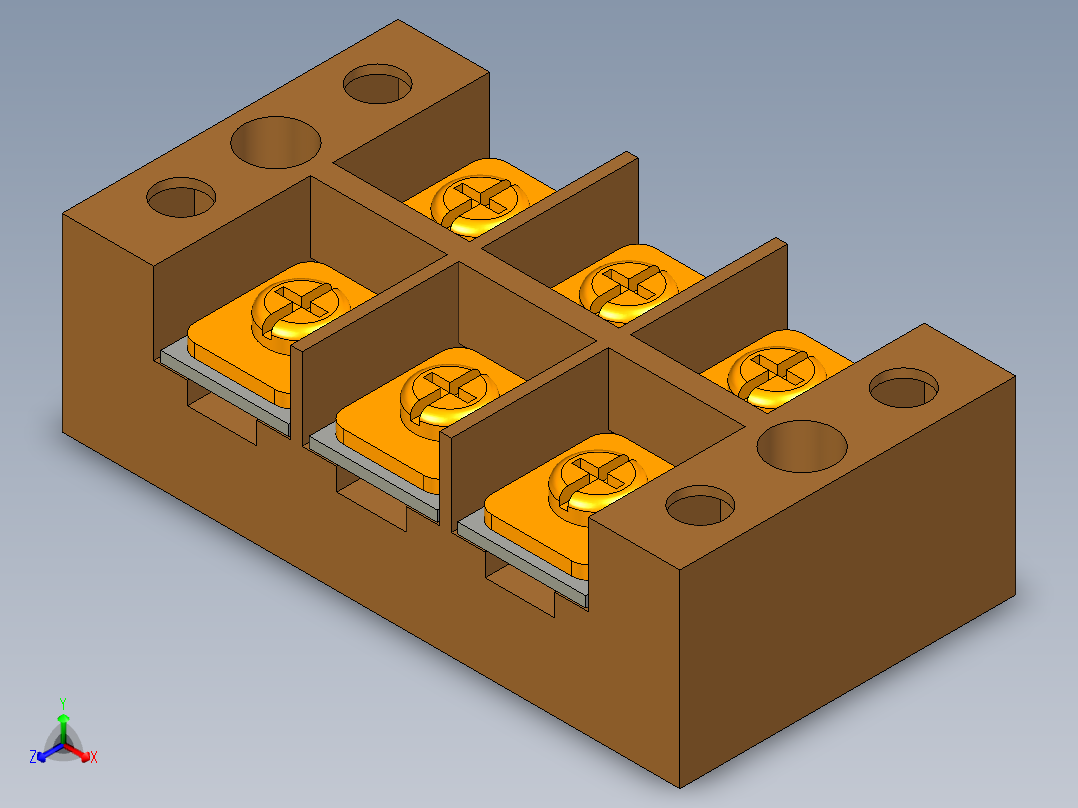 接线端子排TB-- 995014--15正等轴测图