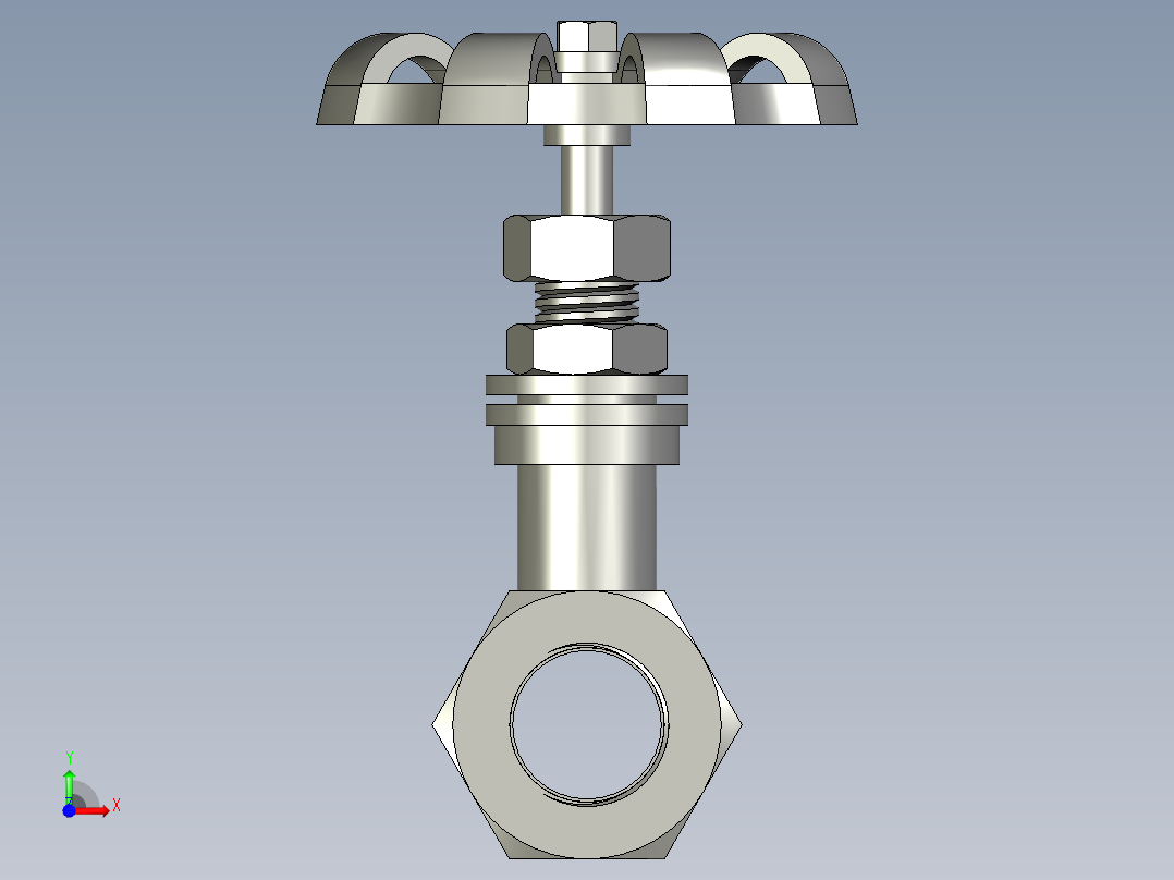 JY-301黄铜截止阀硬密封J11F-16TDN15前视图