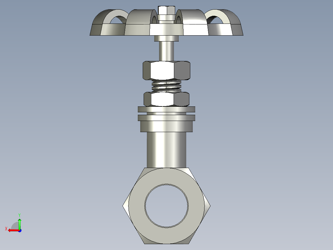 JY-301黄铜截止阀硬密封J11F-16TDN15后视图