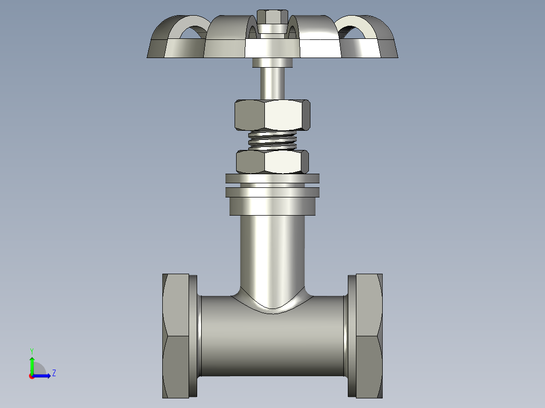 JY-301黄铜截止阀硬密封J11F-16TDN15左视图