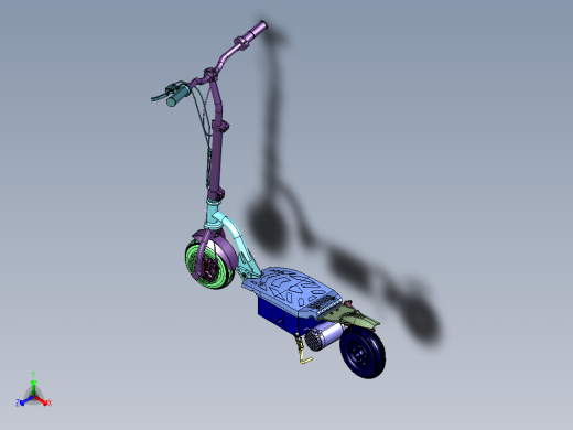 带有交互功能的电动滑板车