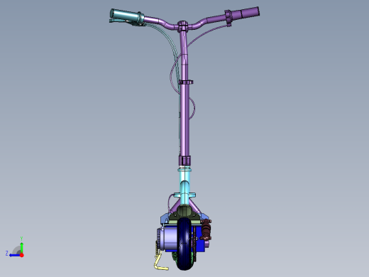 带有交互功能的电动滑板车右视缩略图