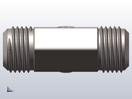 外螺纹三通.SLDPRT左视缩略图