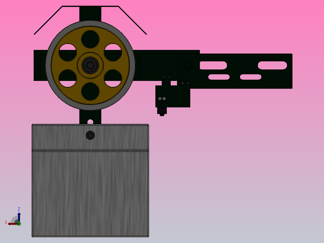 OX-300A限速器张紧装置[OX-300A A01]后视图