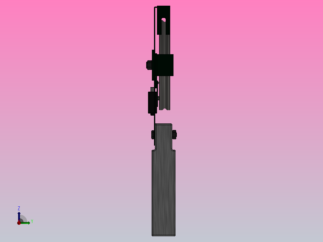 OX-300A限速器张紧装置[OX-300A A01]右视图