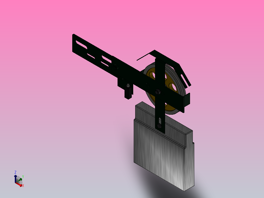 OX-300A限速器张紧装置[OX-300A A01]正等轴测图