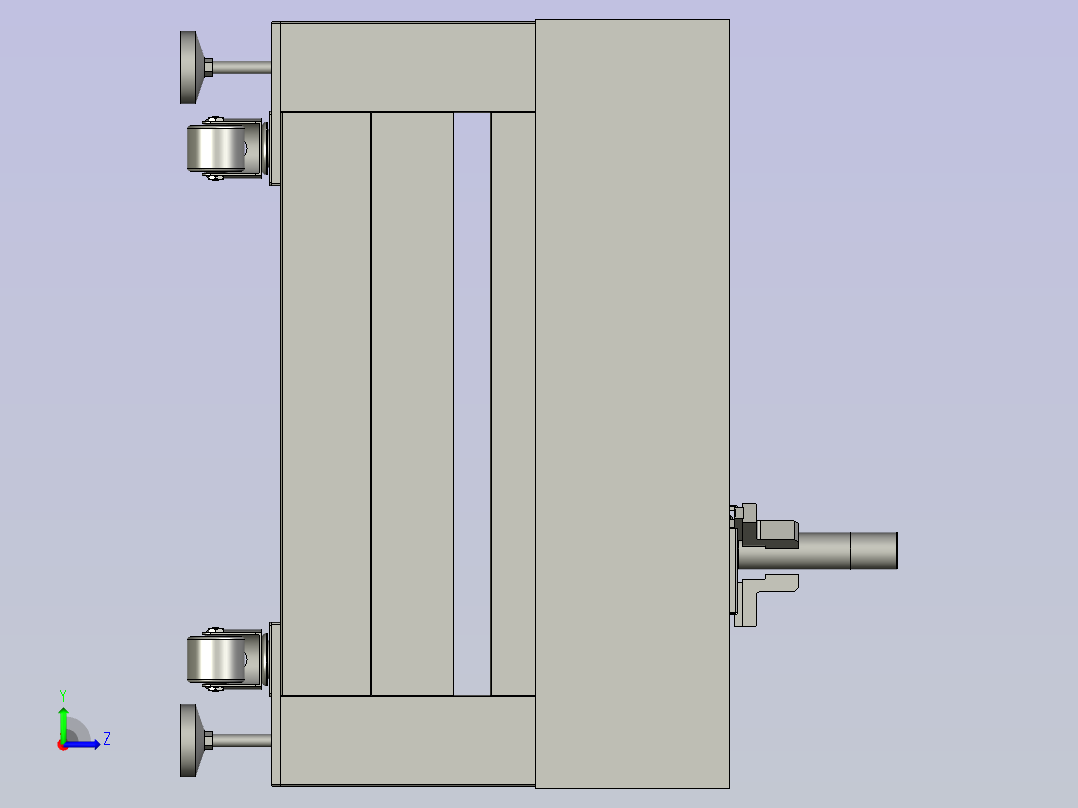 拧盖+上外盖总装左视图