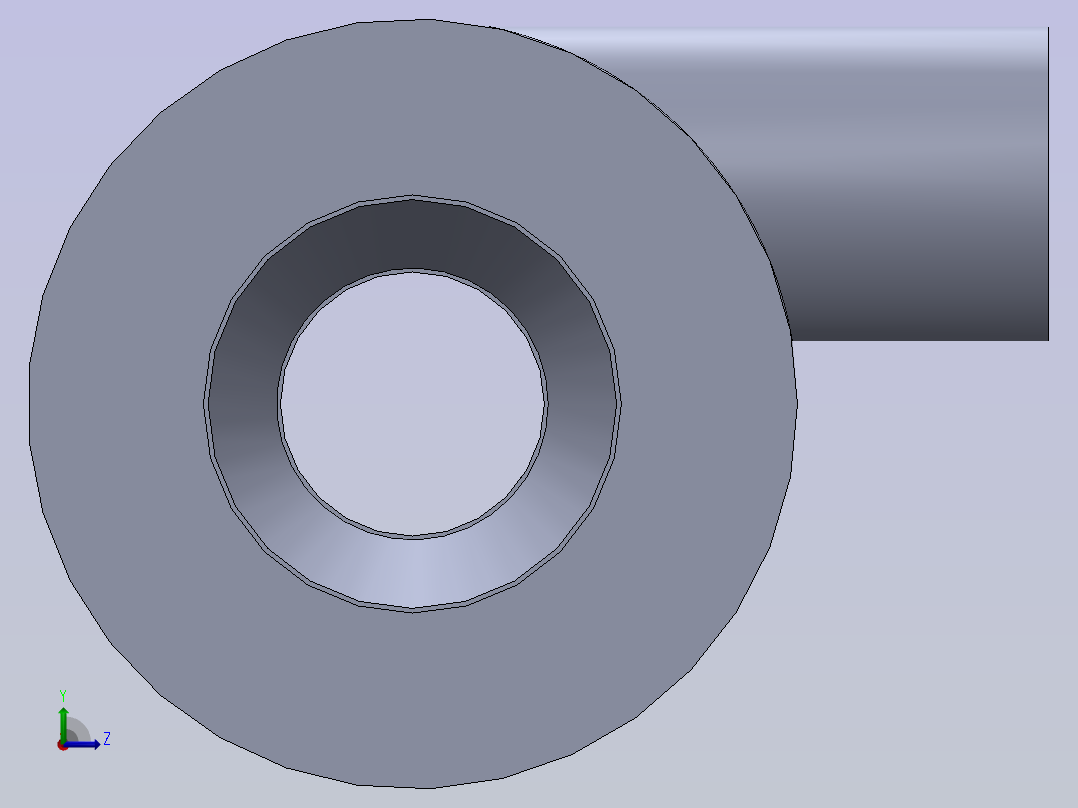旋风分离器左视图