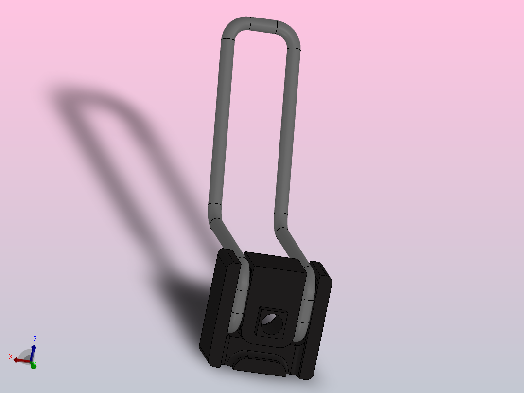 挂钩8系列80×40 黑色_挂钩8系列80×40 黑色后视图