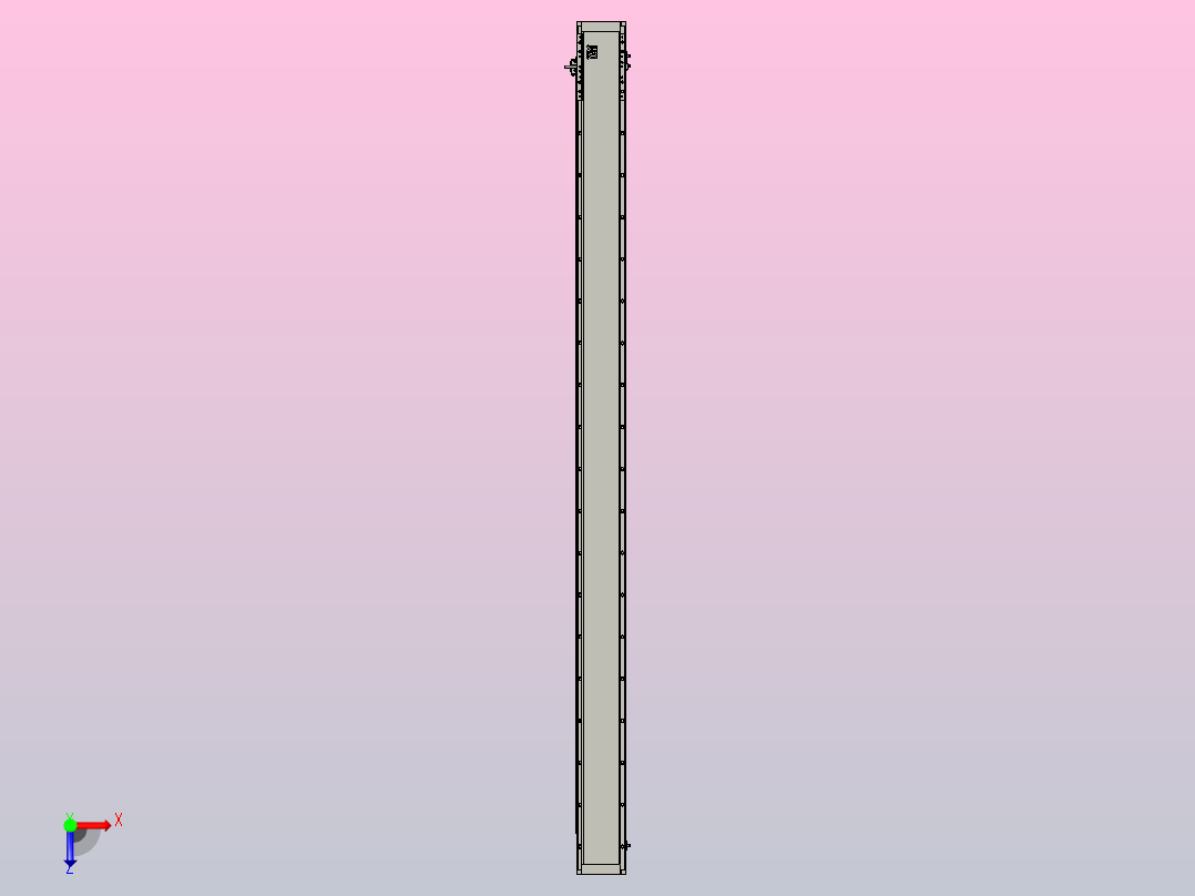 直驱直线电机轴TPA-LNP3-140-55C3-1-L2160-3-C-10-N3俯视图