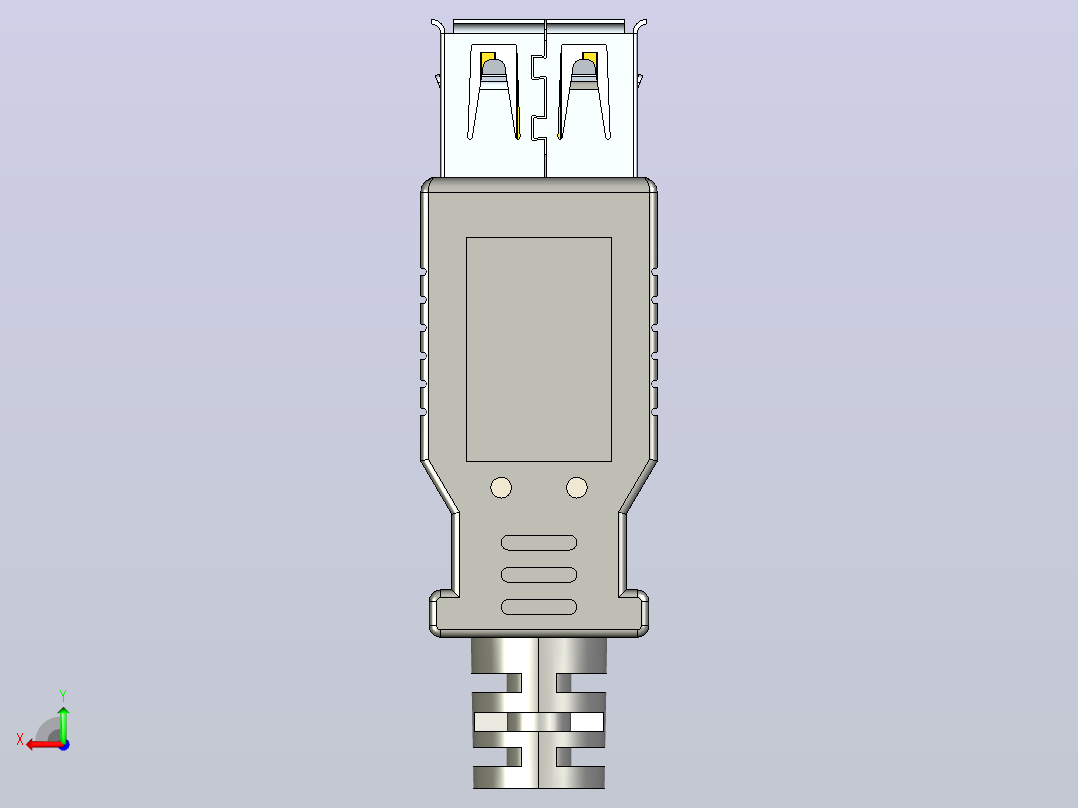 USB母座V2-121后视图