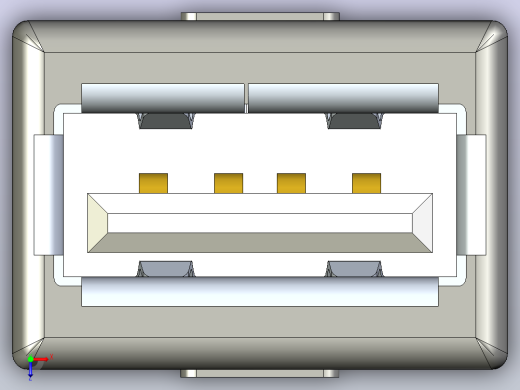USB母座V2-121俯视缩略图