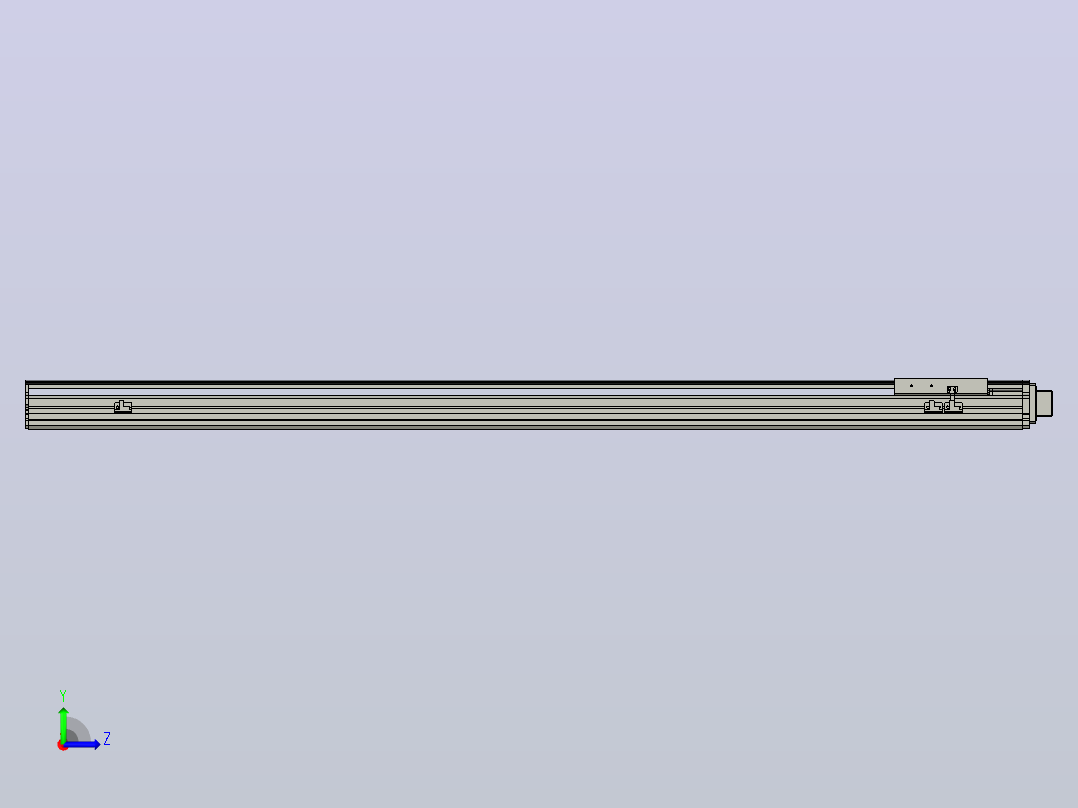 MT136BS半封闭丝杆滑台[MT136BS.L#.1250.BL.P40.C3]左视图