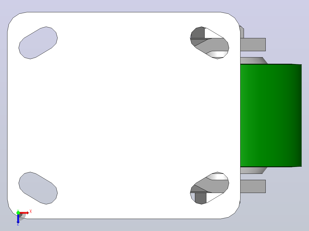 脚轮PARTserver50500468俯视图