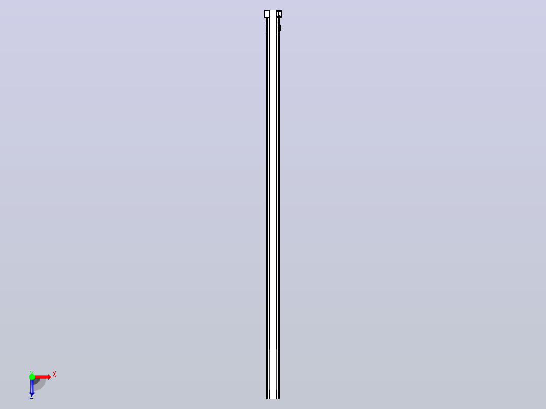 皮带直线轴半封闭可选导轨TPA-HNB-105D-90-L2950-RP-C-P20-N3俯视图
