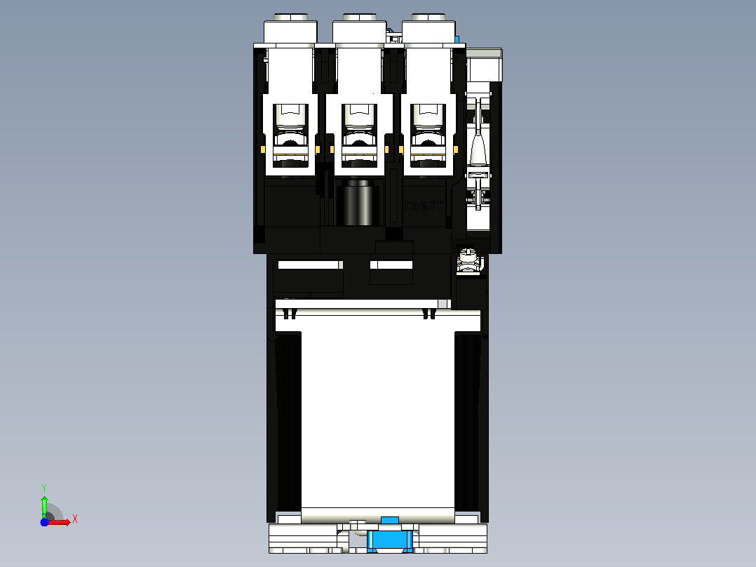 NC1-8011Z～9511Z交流接触器三维模型202204前视图