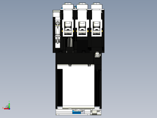 NC1-8011Z～9511Z交流接触器三维模型202204后视缩略图