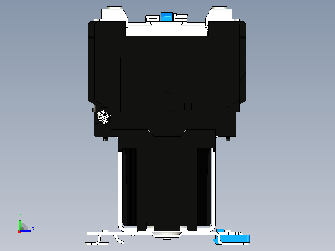 NC1-8011Z～9511Z交流接触器三维模型202204左视图