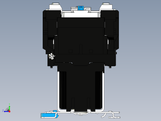 NC1-8011Z～9511Z交流接触器三维模型202204右视缩略图