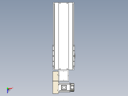 皮带直线轴半封闭可选导轨TPA-HNB-220D-176-L300-ML-Y-P1K-N3俯视缩略图