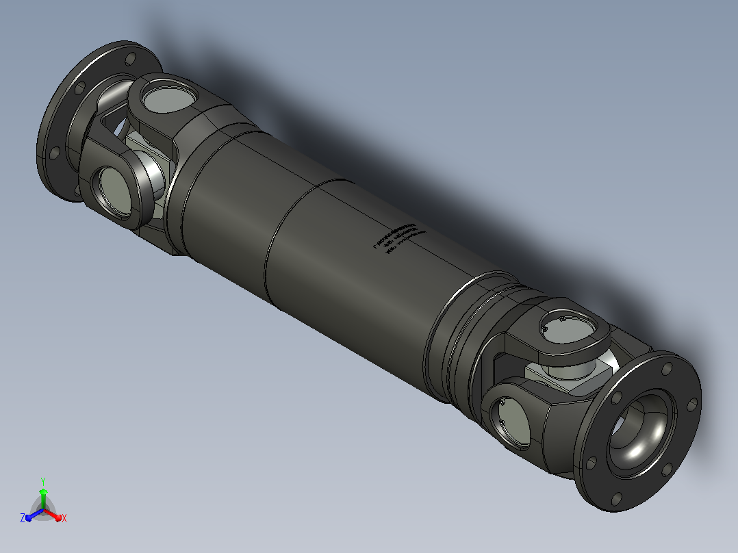 SWC-1型--轻型十字轴式万向联轴器[SW-I75-A-335]正等轴测图