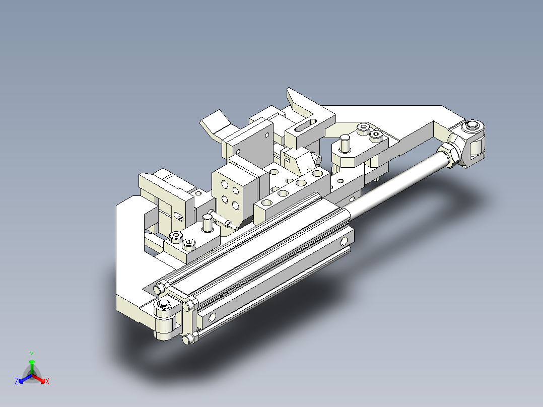 双向弧形压紧机构设计X_T