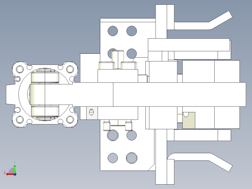 双向弧形压紧机构设计X_T后视缩略图