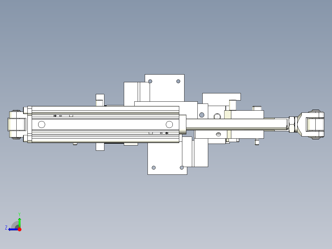 双向弧形压紧机构设计X_T右视图