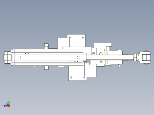 双向弧形压紧机构设计X_T右视缩略图