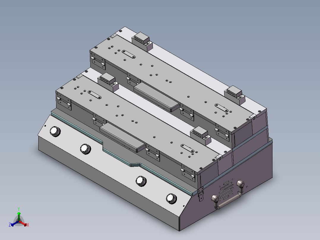 bridge board 测试夹具正等轴测图