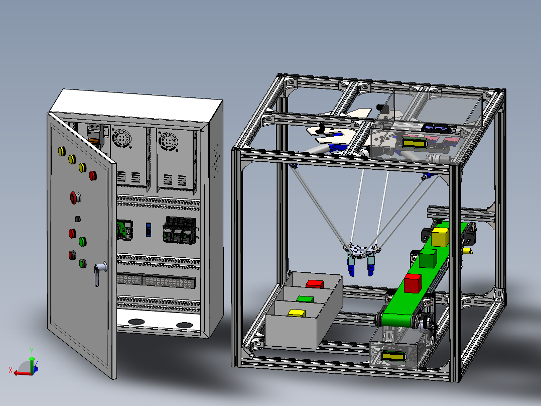 Delta robot image processing application SW主视图