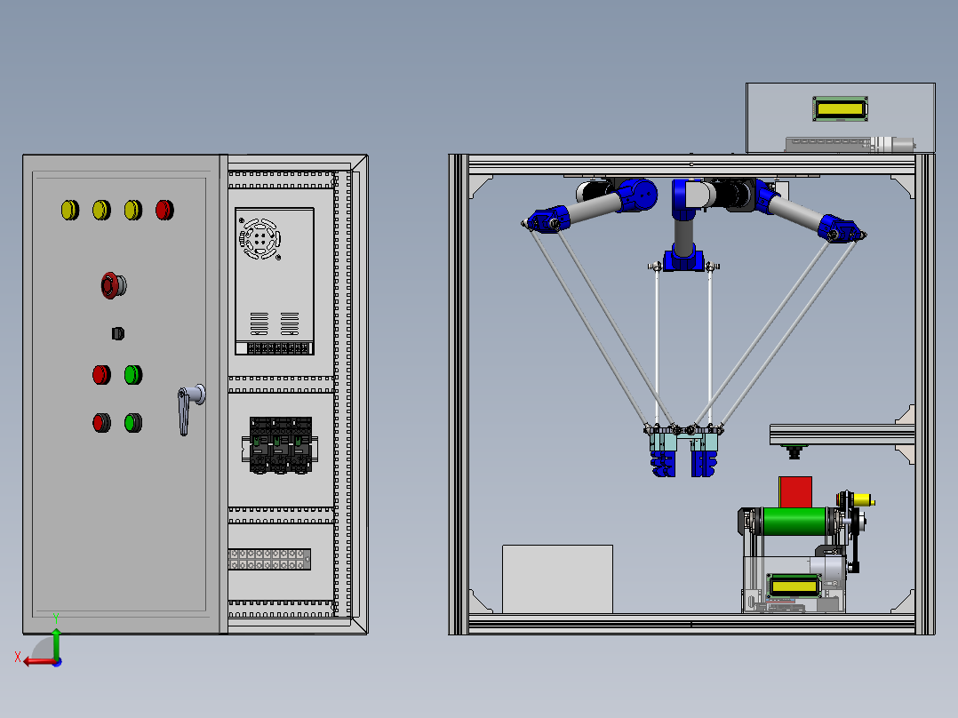Delta robot image processing application SW后视图