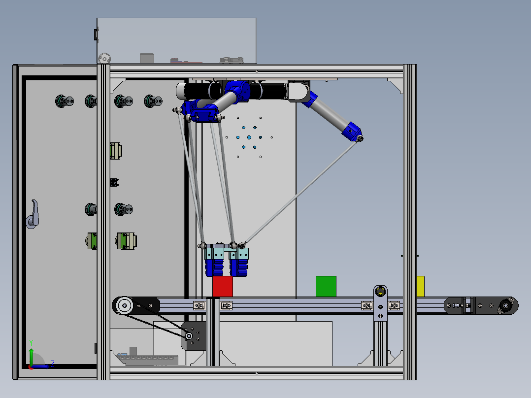 Delta robot image processing application SW左视图