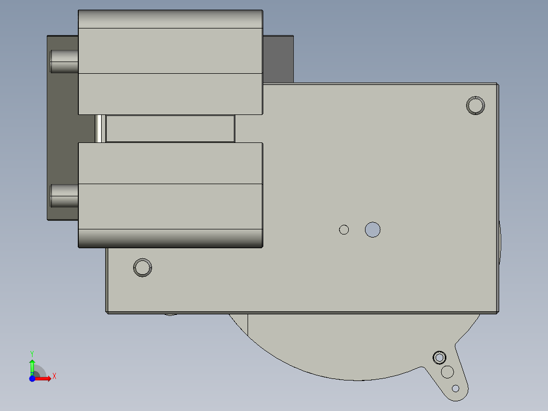 风扇铆钉拉力测试检具前视图