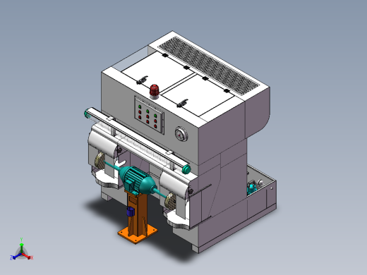 一体式湿式砂轮抛光机sw16可编辑正等轴测缩略图