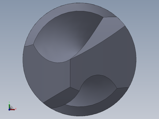 麻花钻模型前视缩略图