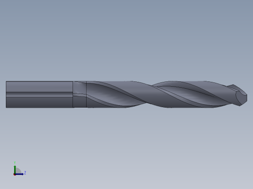 麻花钻模型左视缩略图