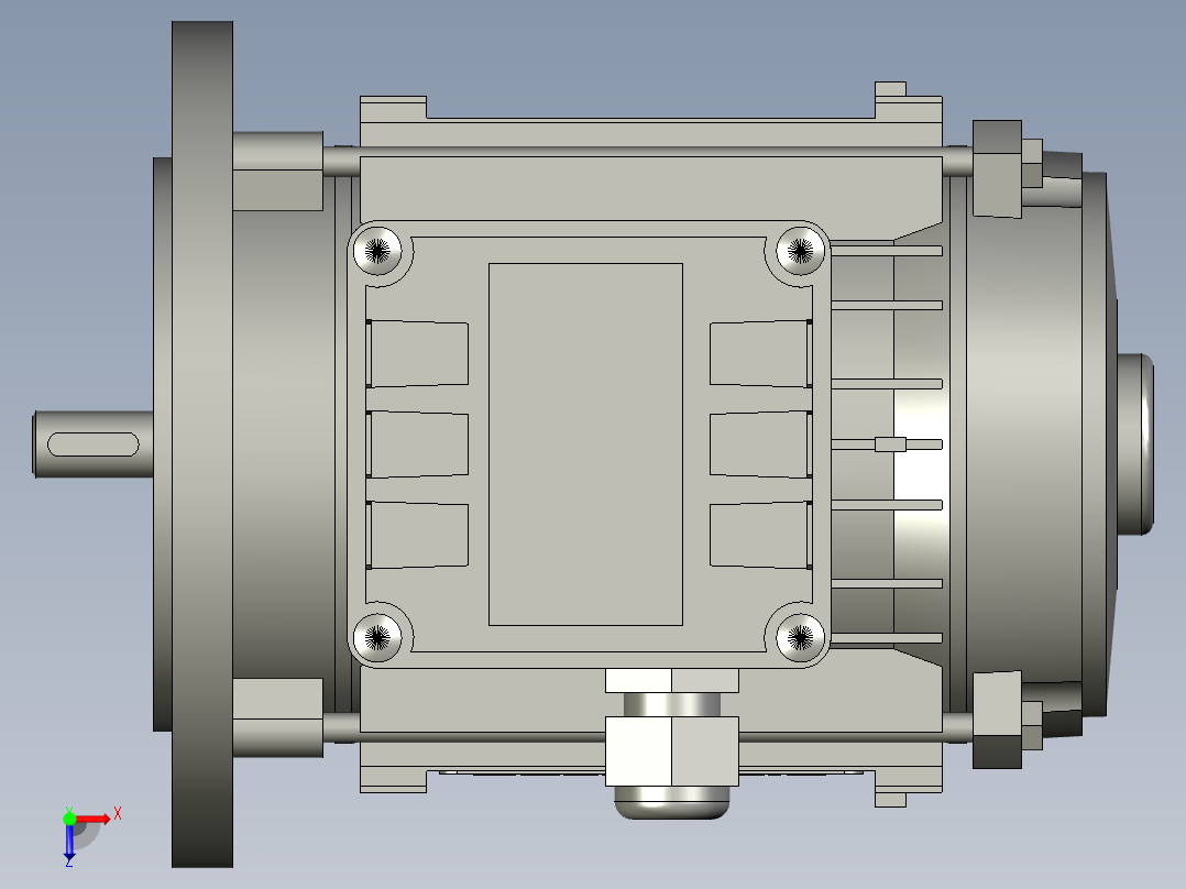 63普通电机俯视图