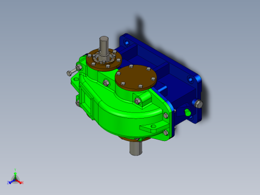 一级直齿减速器