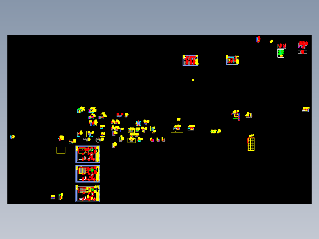 2套乳胶漆类客厅电视墙石膏板白色乳胶漆CAD图纸图库