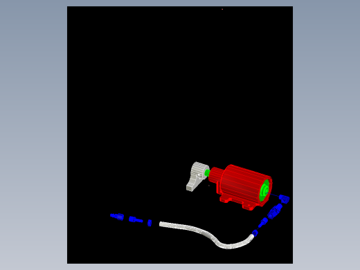 CAD格式机械制图二维100例练习-85 材质的附着与模型的渲染