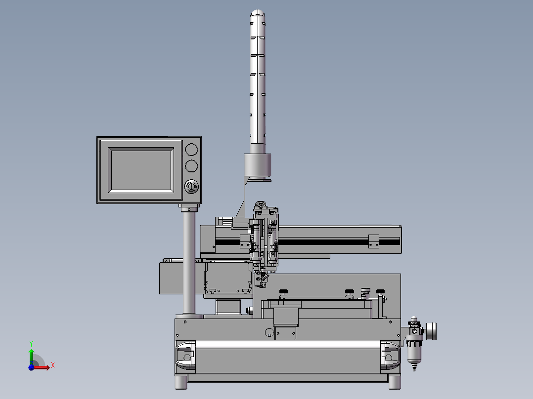 贴胶机、贴软胶垫的设备前视图